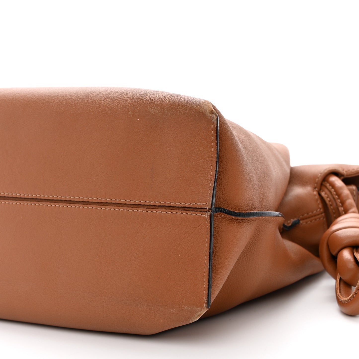 Nappa Medium Flamenco Knot Bag Tan