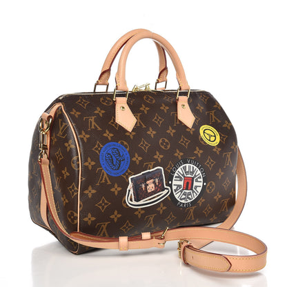 Louis Vuitton Monogram World Tour Speedy Bandouliere 30 4 of 8