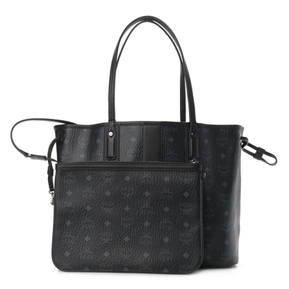 MCM Visetos Medium Liz Reversible Shopper Tote Black 1 of 15