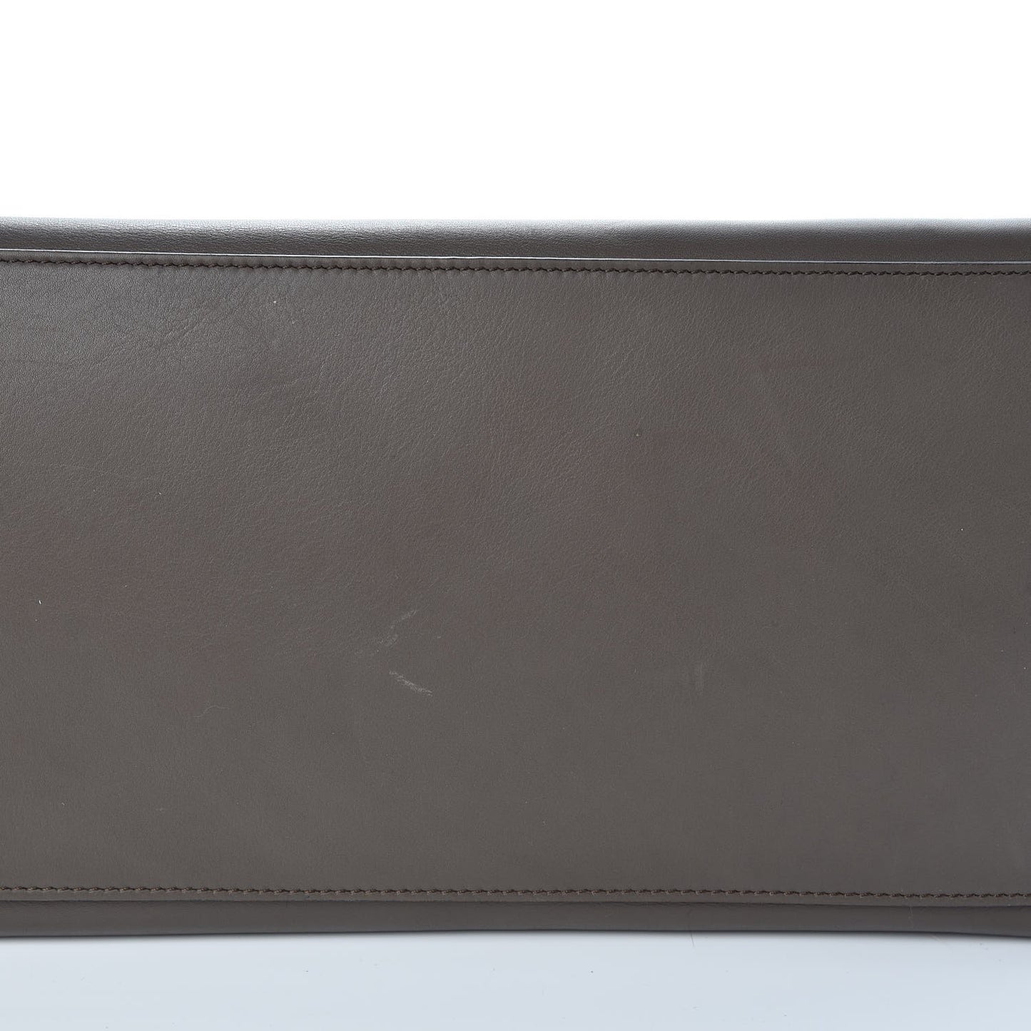 Calfskin Suede Large Tri-Color Trapeze Terracotta