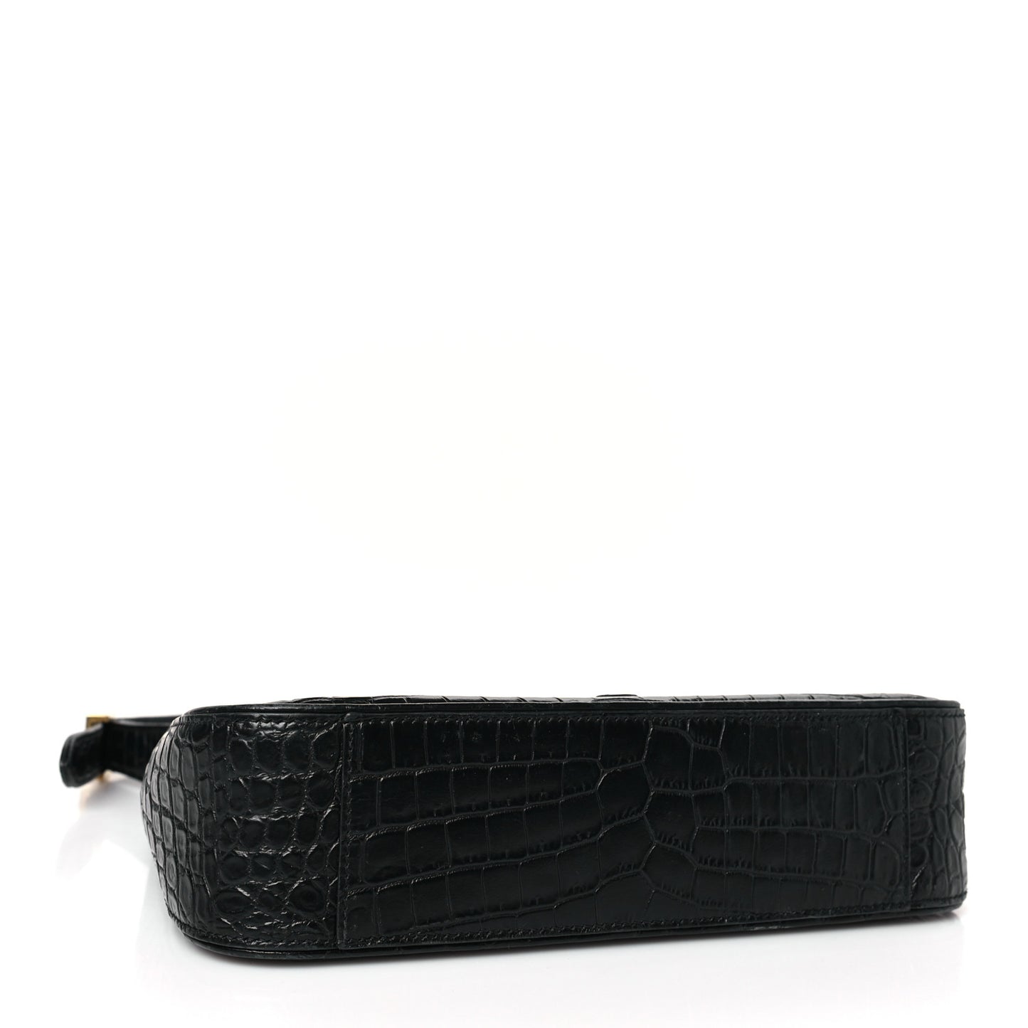 Calfskin Crocodile Embossed LE 5 A 7 Hobo Black