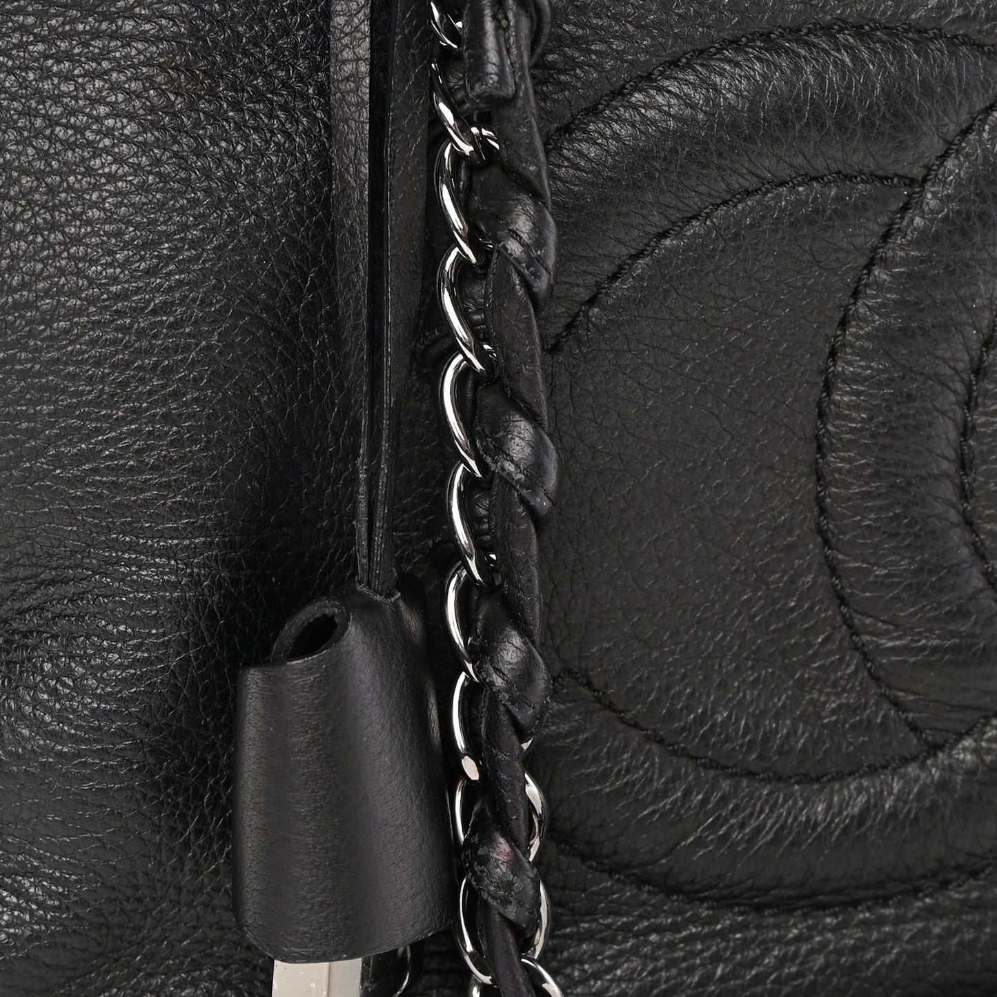 Deerskin Luxe Ligne Large Bowler Black
