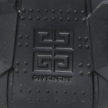 Givenchy Grained Calfskin Shark Lock Biker Knee Boots 41 Black 5 of 7