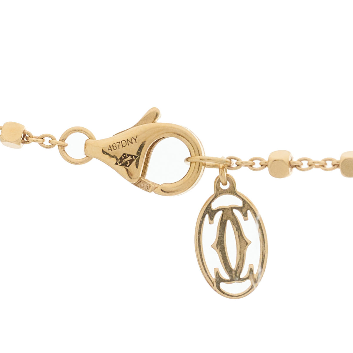 18K Yellow Gold Diamond Tsavorite Black Lacquer Panthere De Cartier Necklace