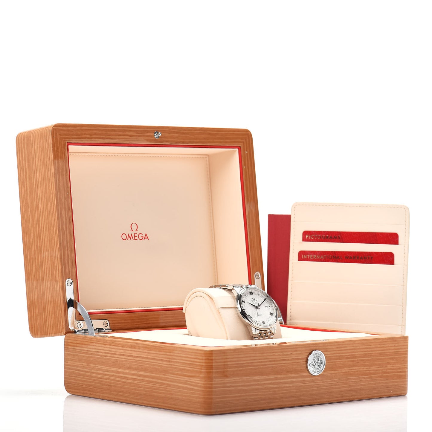 Stainless Steel Diamond 40mm De Ville Co-Axil Chronometer Automatic Watch 424.10.40.20.02.005