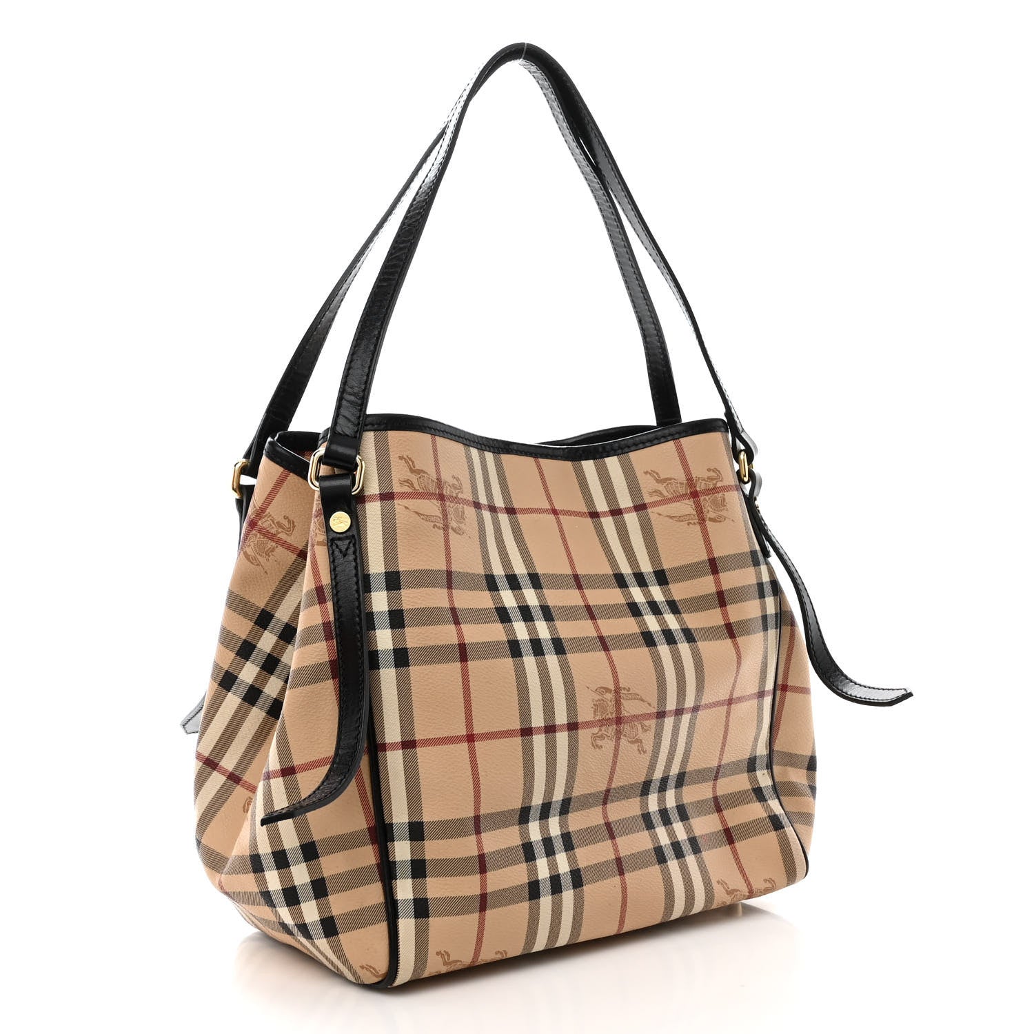 Burberry Haymarket Check Small Canterbury Tote Black 3 of 12