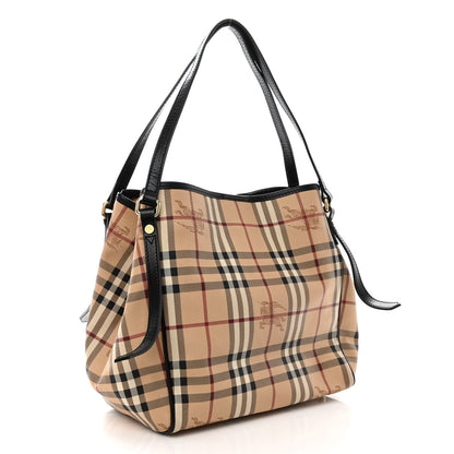 Burberry Haymarket Check Small Canterbury Tote Black 3 of 12