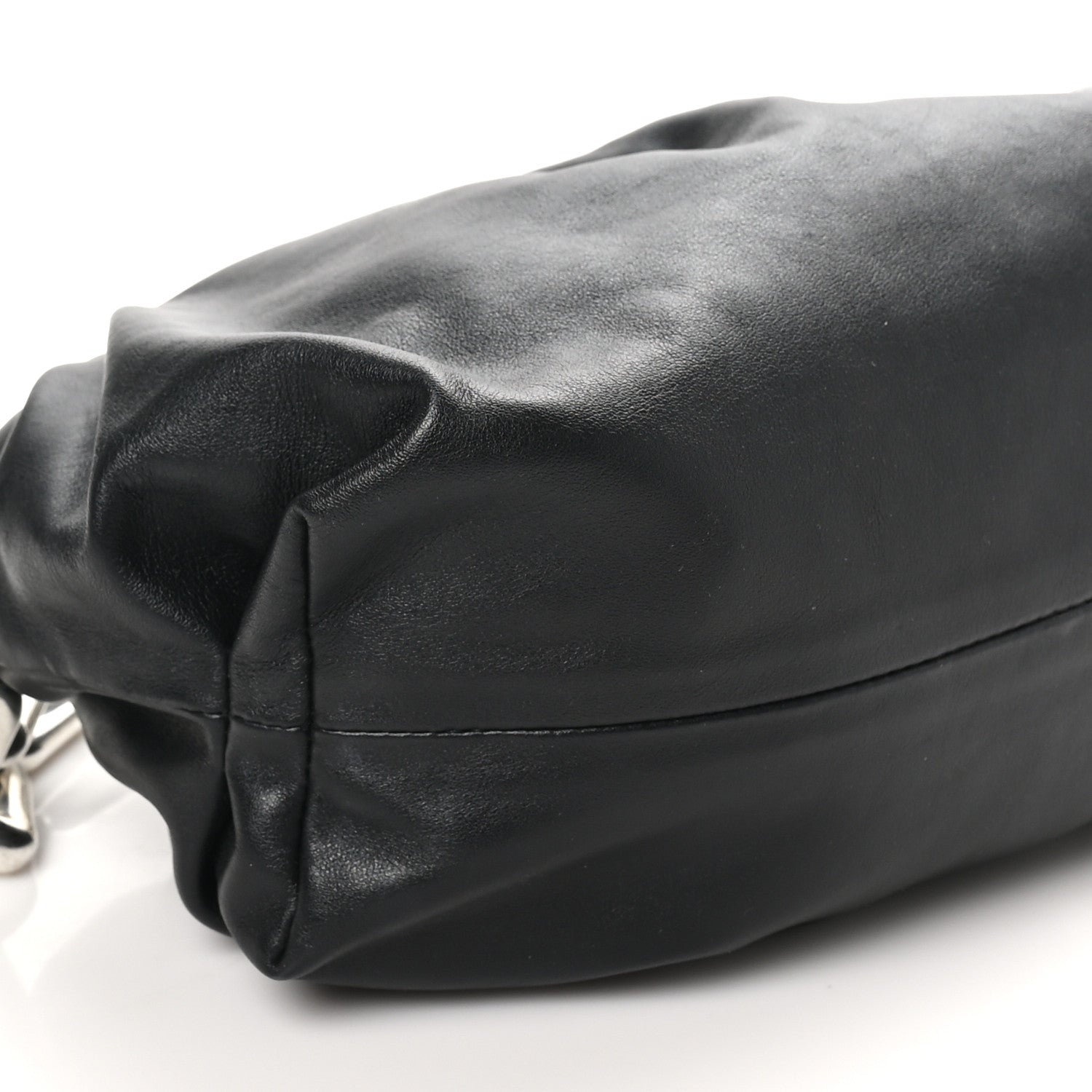 Bottega Veneta Calfskin The Pouch Chain Black 9 of 11