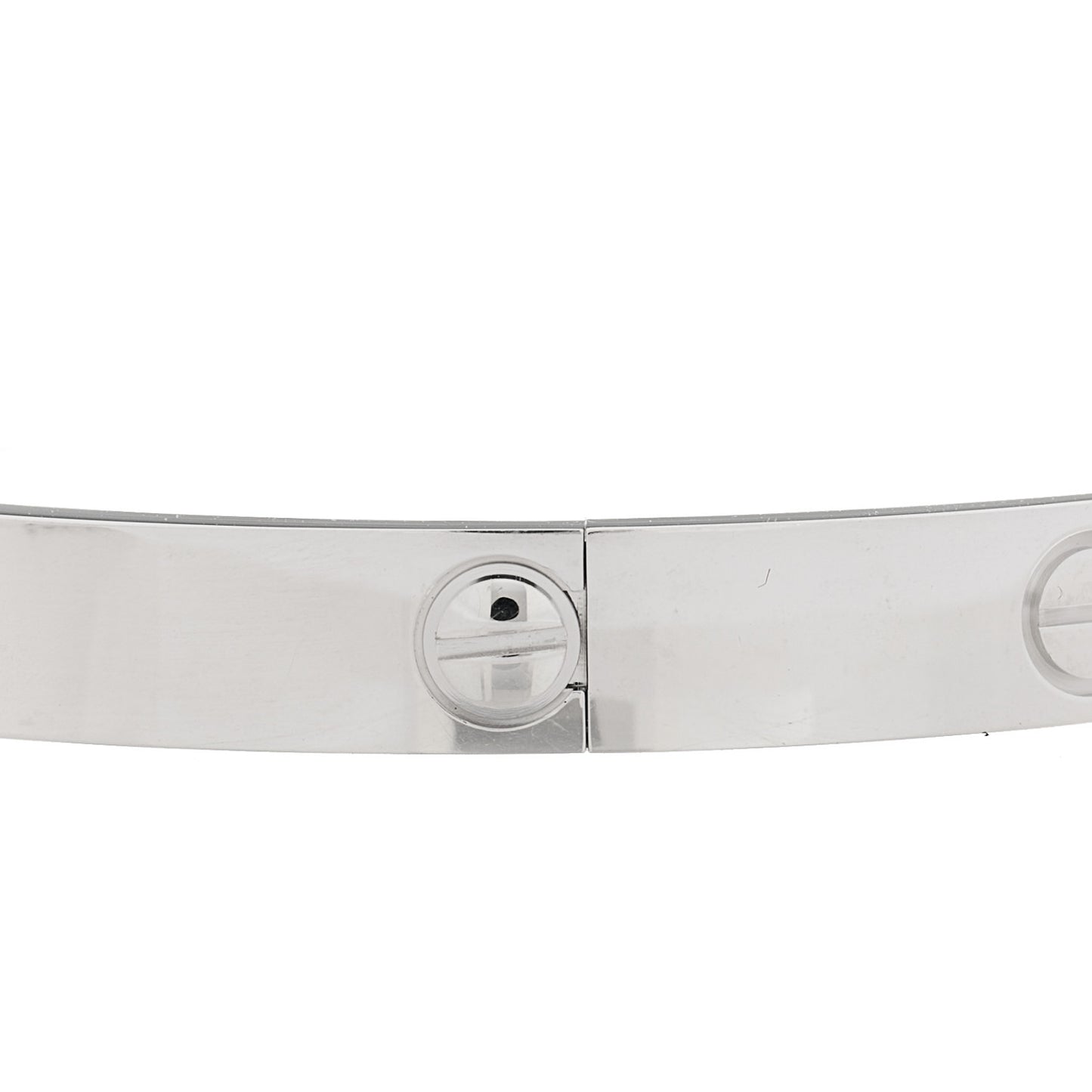 18K White Gold 4 Diamond Love Bracelet 19