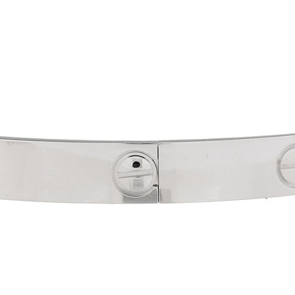 Cartier 18K White Gold 4 Diamond Love Bracelet 19 6 of 9