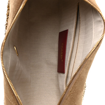 Chanel Suede Calfskin Quilted Camerissimo Case Beige 5 of 11
