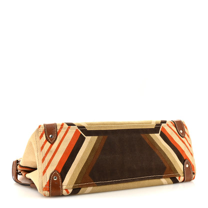 Miu Miu Canvas Shopping Tote Militaire Multicolor 4 of 15