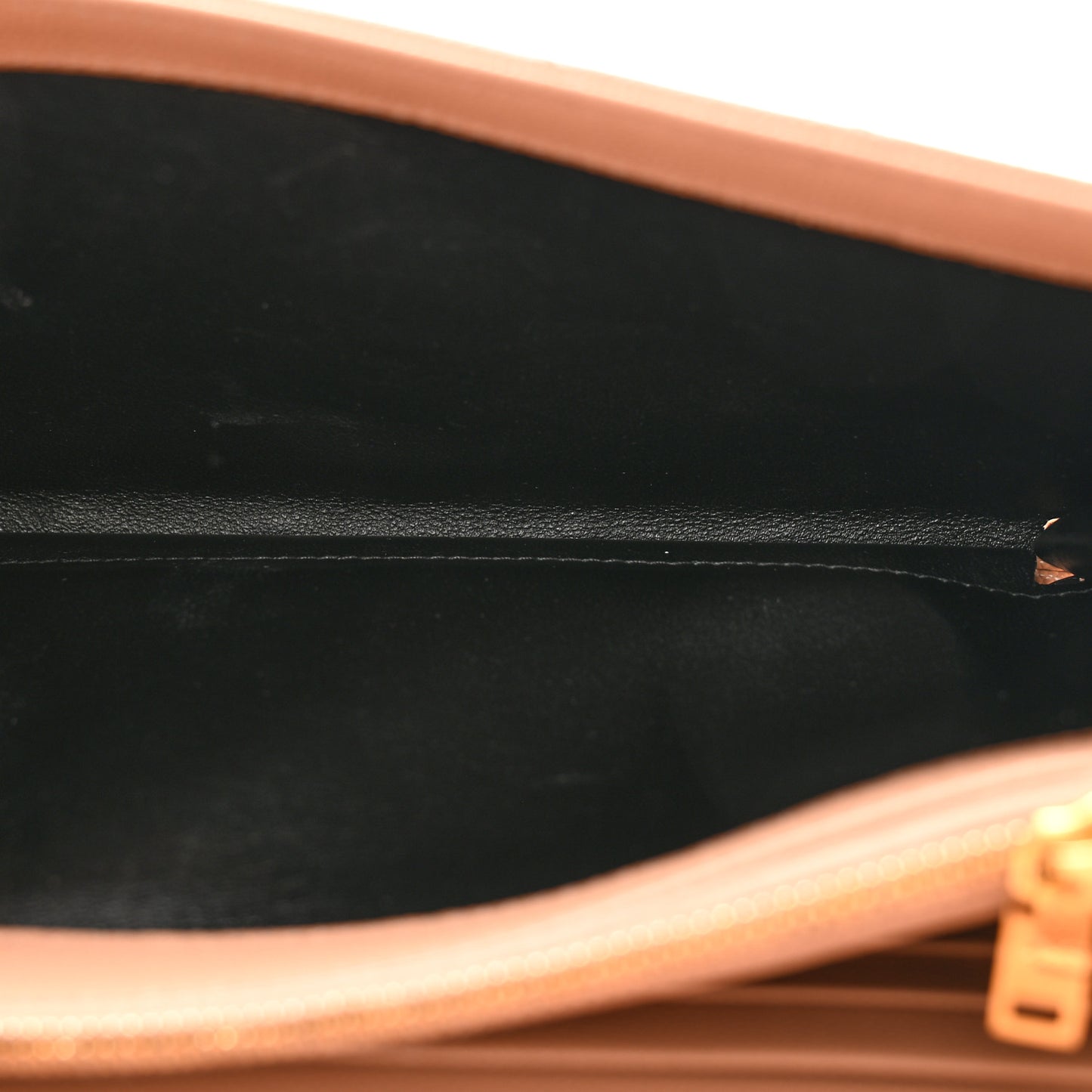 Grain De Poudre Matelasse Chevron Monogram Chain Wallet Dark Beige