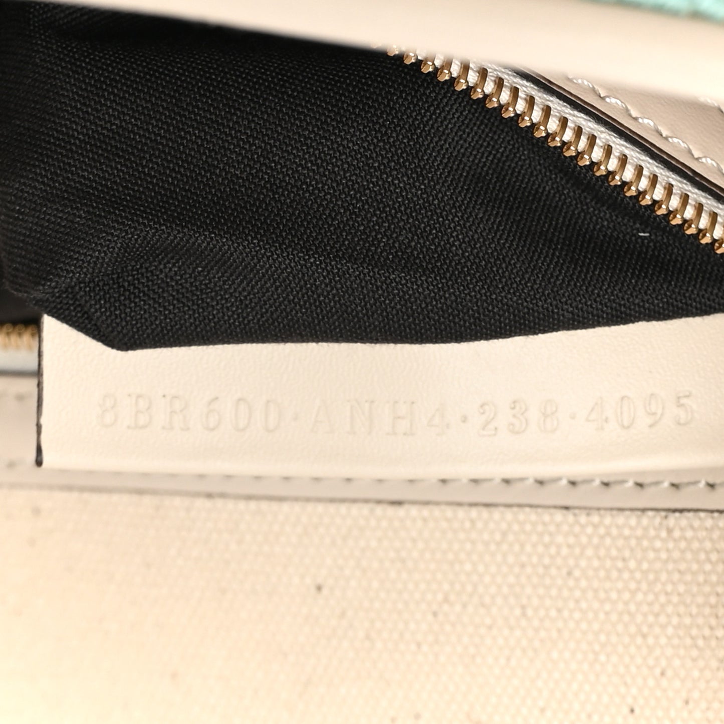 Canvas Vitello Seta FF Multicolor Embroidered Baguette Grezzo Multicolor Latte