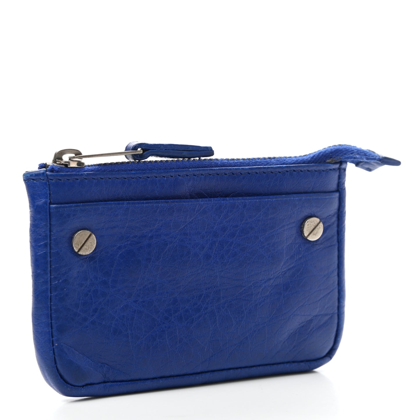 Agneau Arena Classic Hardware Tokyo Wallet Bleu Cobalt