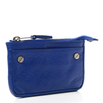 Balenciaga Agneau Arena Classic Hardware Tokyo Wallet Bleu Cobalt 3 of 7