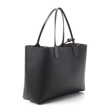 Gucci Calfskin GG Supreme Monogram Caleido Large Reversible Tote Black 6 of 15