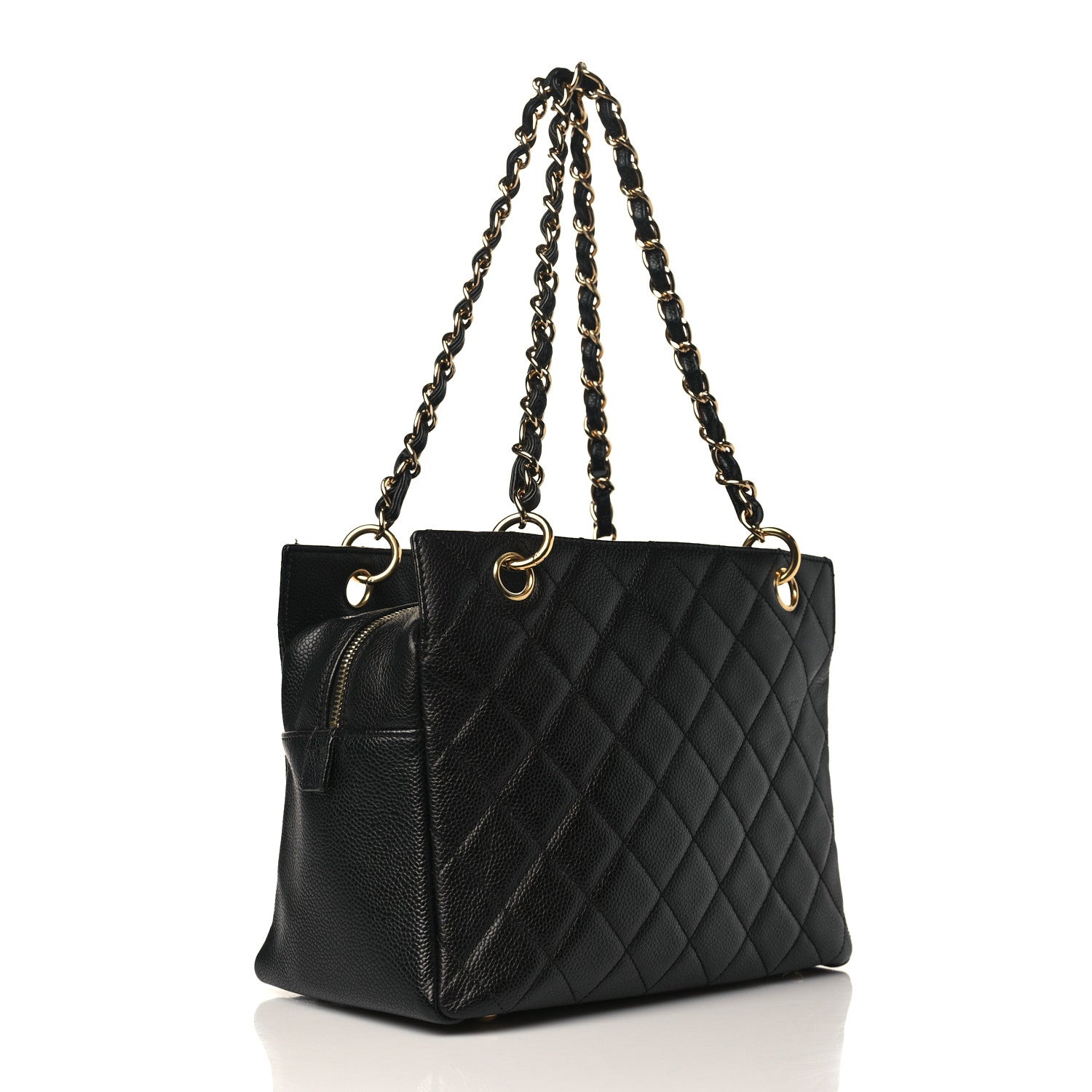 Chanel Caviar Quilted Petit Timeless Tote PTT Black 4 of 10