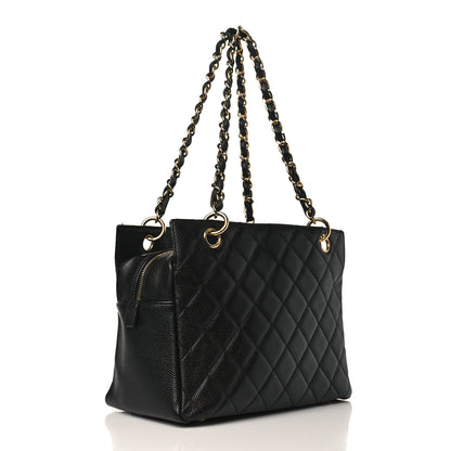 Chanel Caviar Quilted Petit Timeless Tote PTT Black 4 of 10
