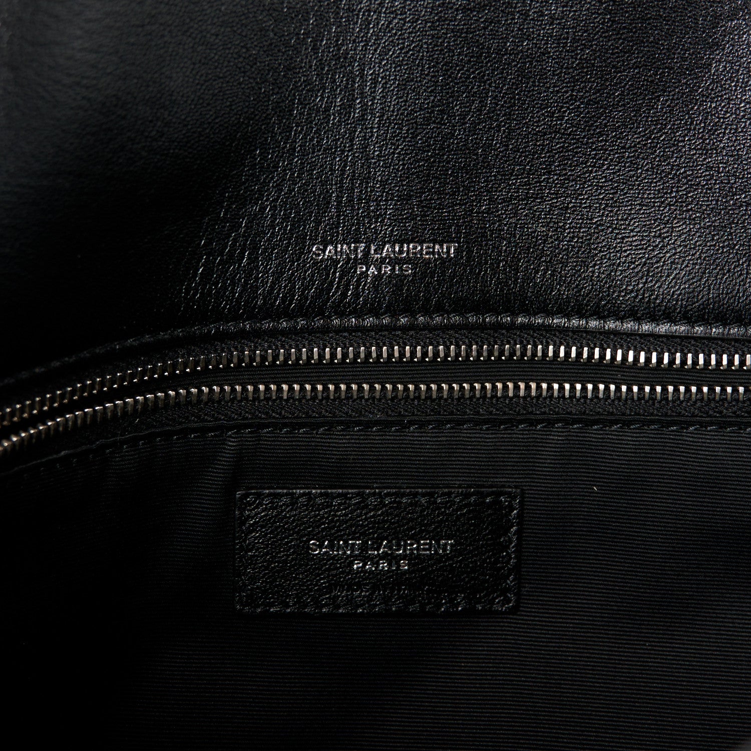 Saint Laurent Patent Matelasse Monogram Medium Niki Chain Satchel Black 6 of 10