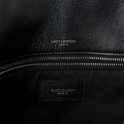 Saint Laurent Patent Matelasse Monogram Medium Niki Chain Satchel Black 6 of 10