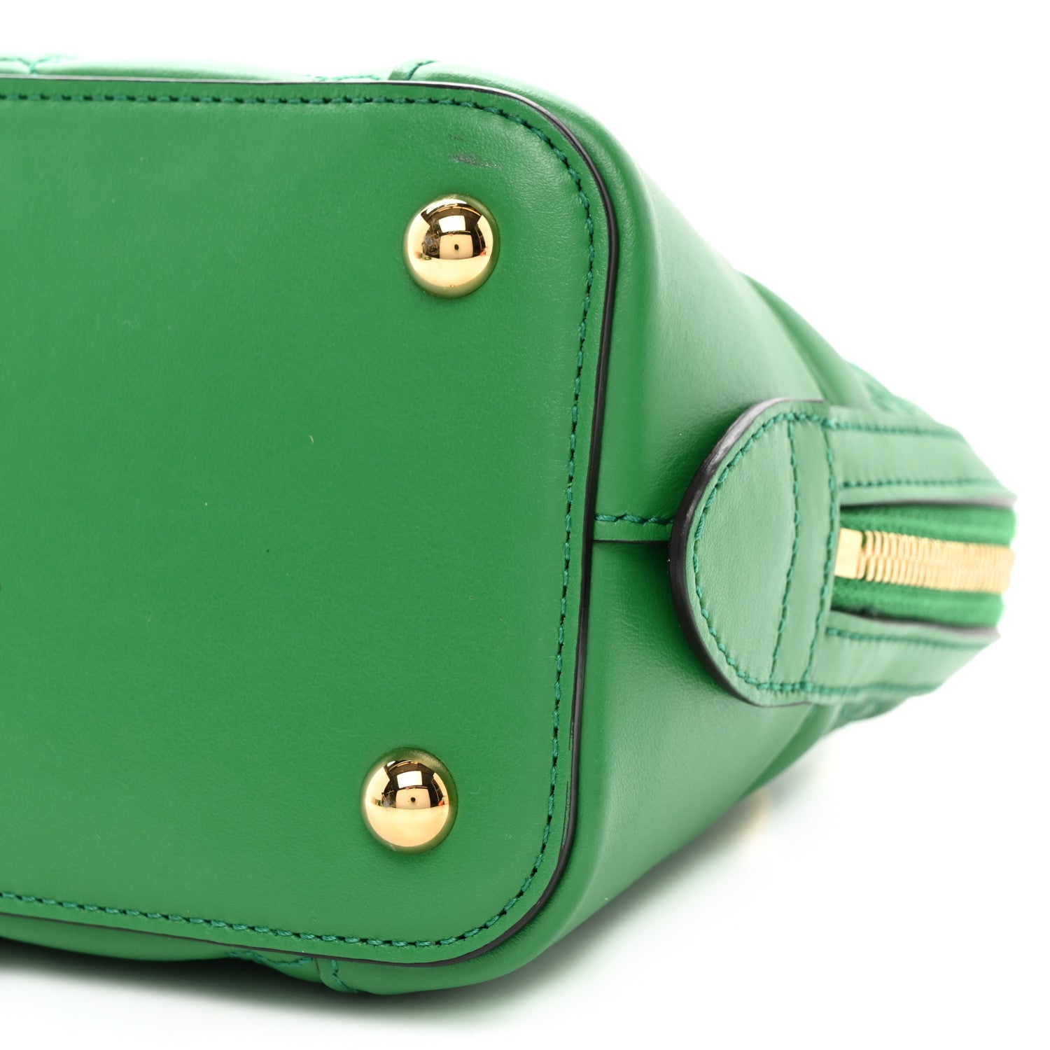 Gucci Calfskin GG Matelasse Mini Boston Bag Spring Green Natural 10 of 10