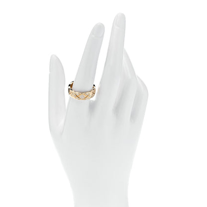 Chanel 18K Yellow Gold Diamond Small Coco Crush Ring 58 8.5 2 of 6