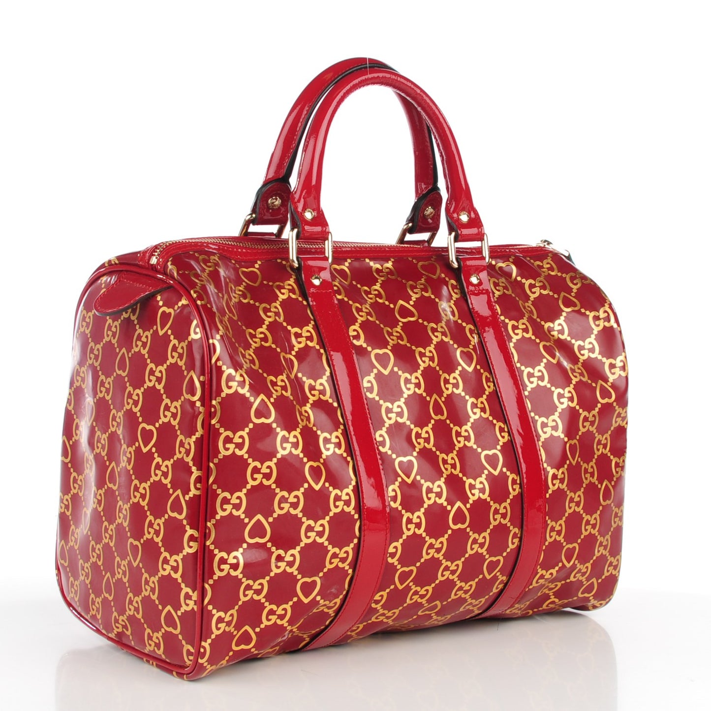 Patent GG Valentine Medium Joy Boston Red Gold
