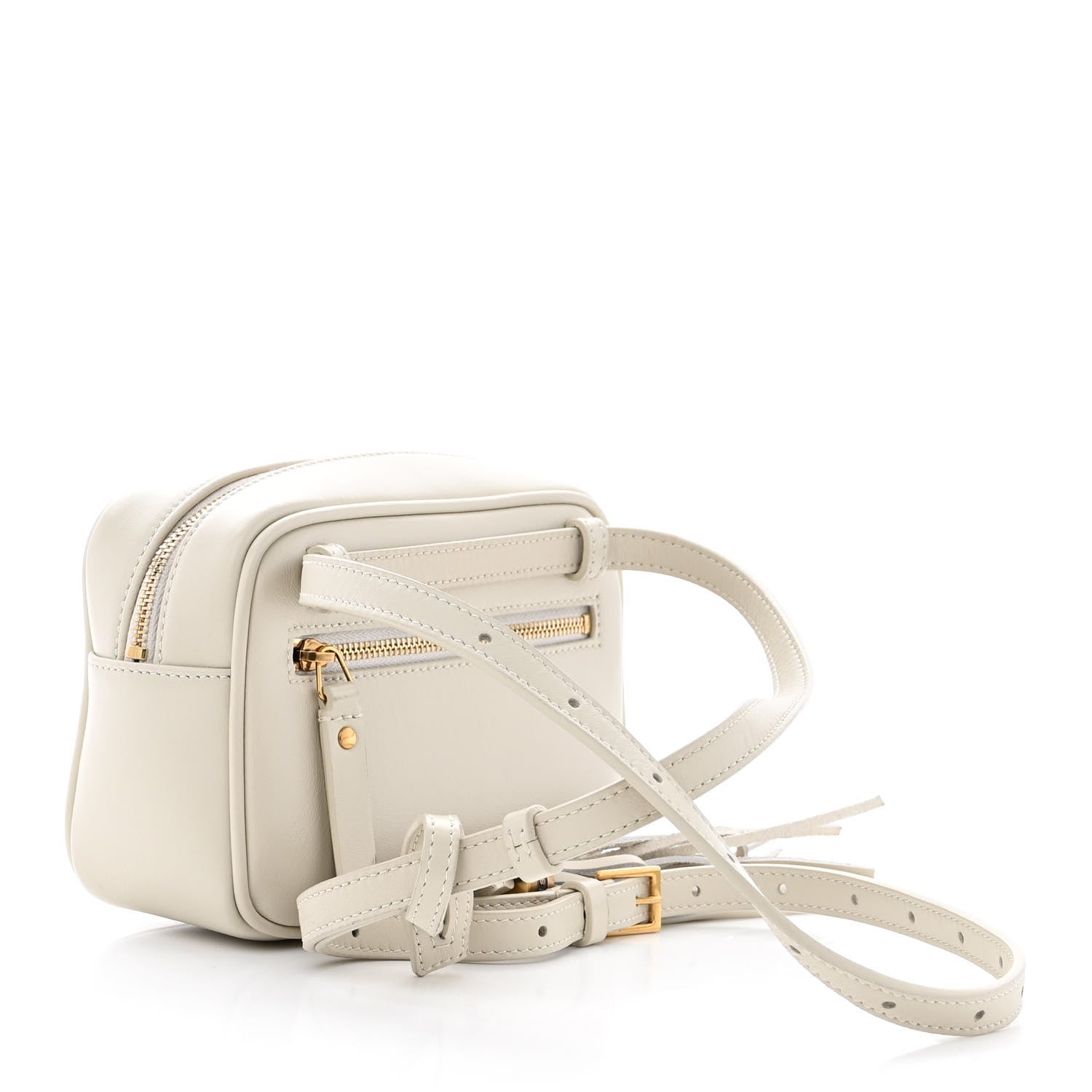 Saint Laurent Calfskin Matelasse Monogram Lou Belt Bag Ivory 3 of 14