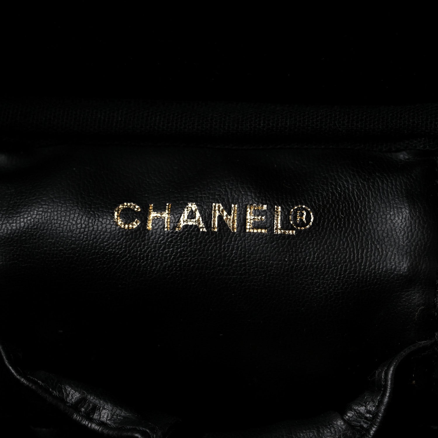 Chanel Caviar Vanity Cosmetic Case Black 6 of 10