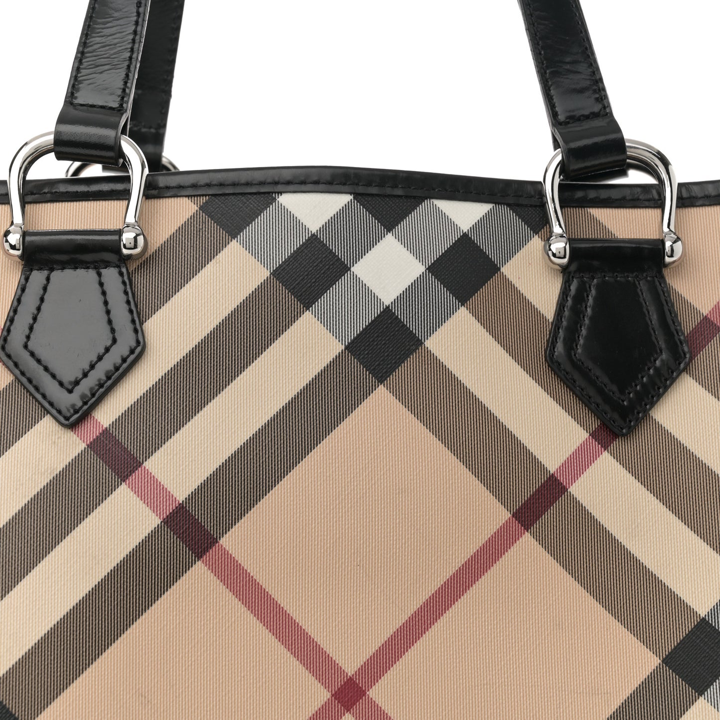 Nova Check Large Nickie Tote Black