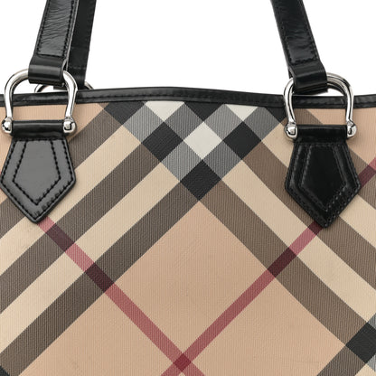 Burberry Nova Check Large Nickie Tote Black 8 of 15