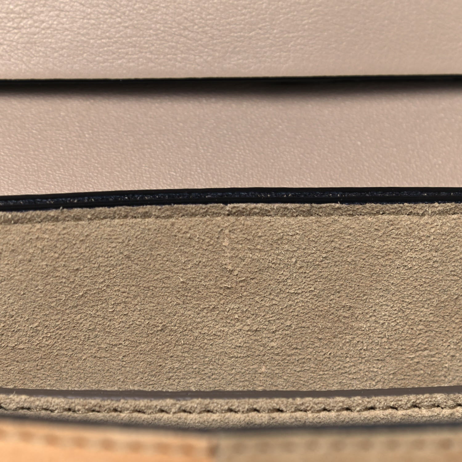 Chloe Suede Calfskin Striped Patchwork Drew Shoulder Bag Grey Multicolor 9 of 16
