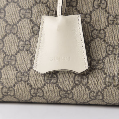 Gucci GG Supreme Monogram Medium Padlock Tote White 10 of 10