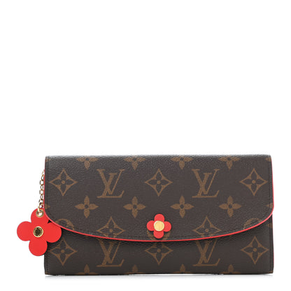 Louis Vuitton Monogram Bloom Flower Emilie Wallet Coquelicot 1 of 9