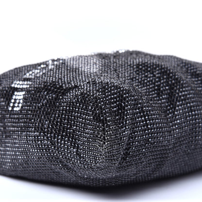 Alexander Wang Rhinestone Chain Mesh Wanglock Logo Pouch Black White 7 of 10