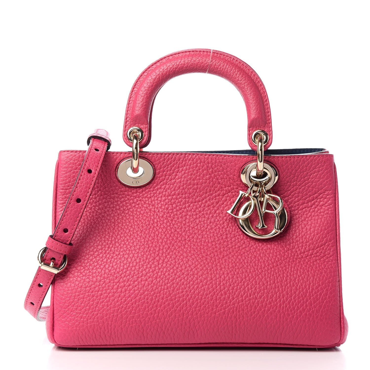 Christian Dior Bullcalf Small Diorissimo Tote Pink 1 of 8
