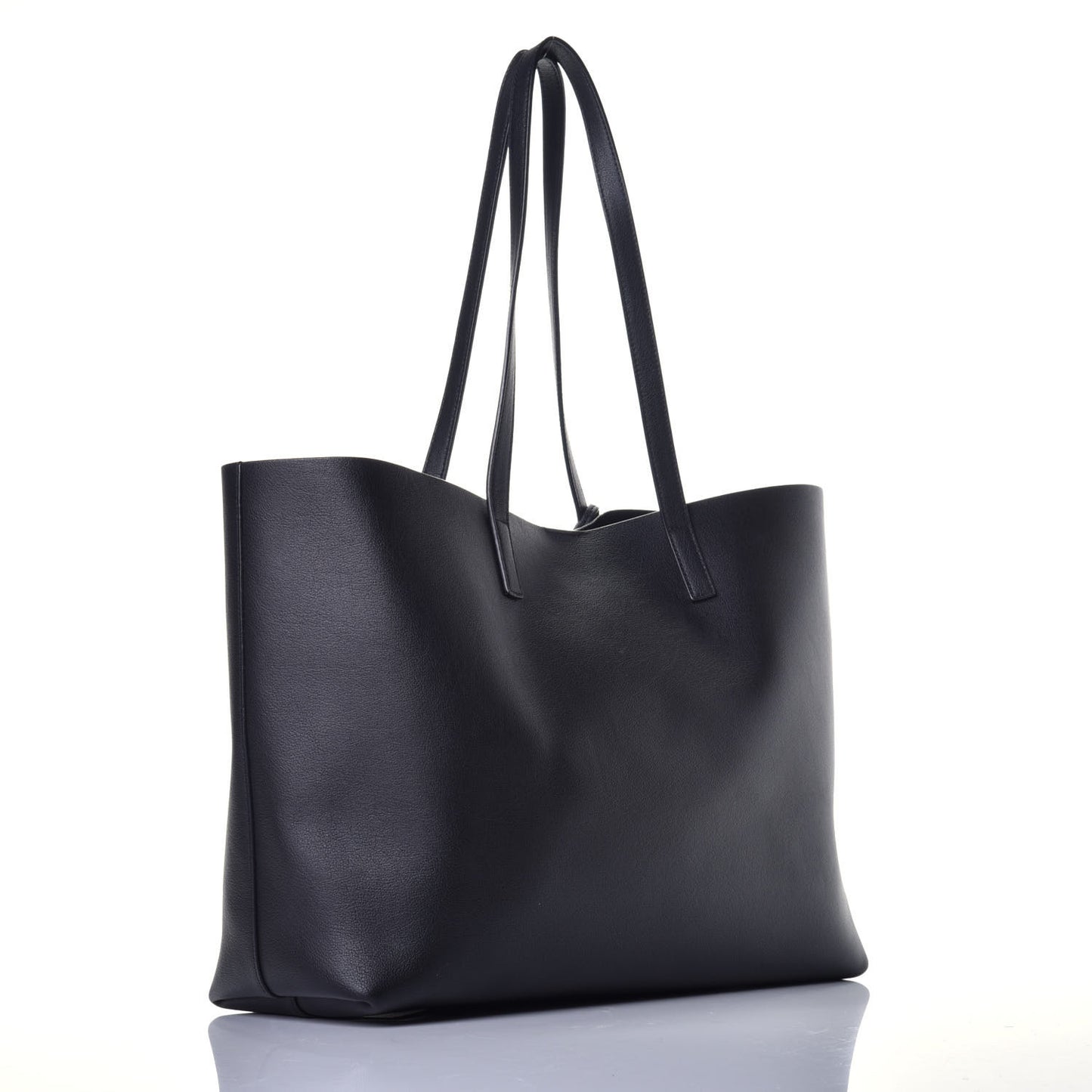 Calfskin Large Shopping Tote Black