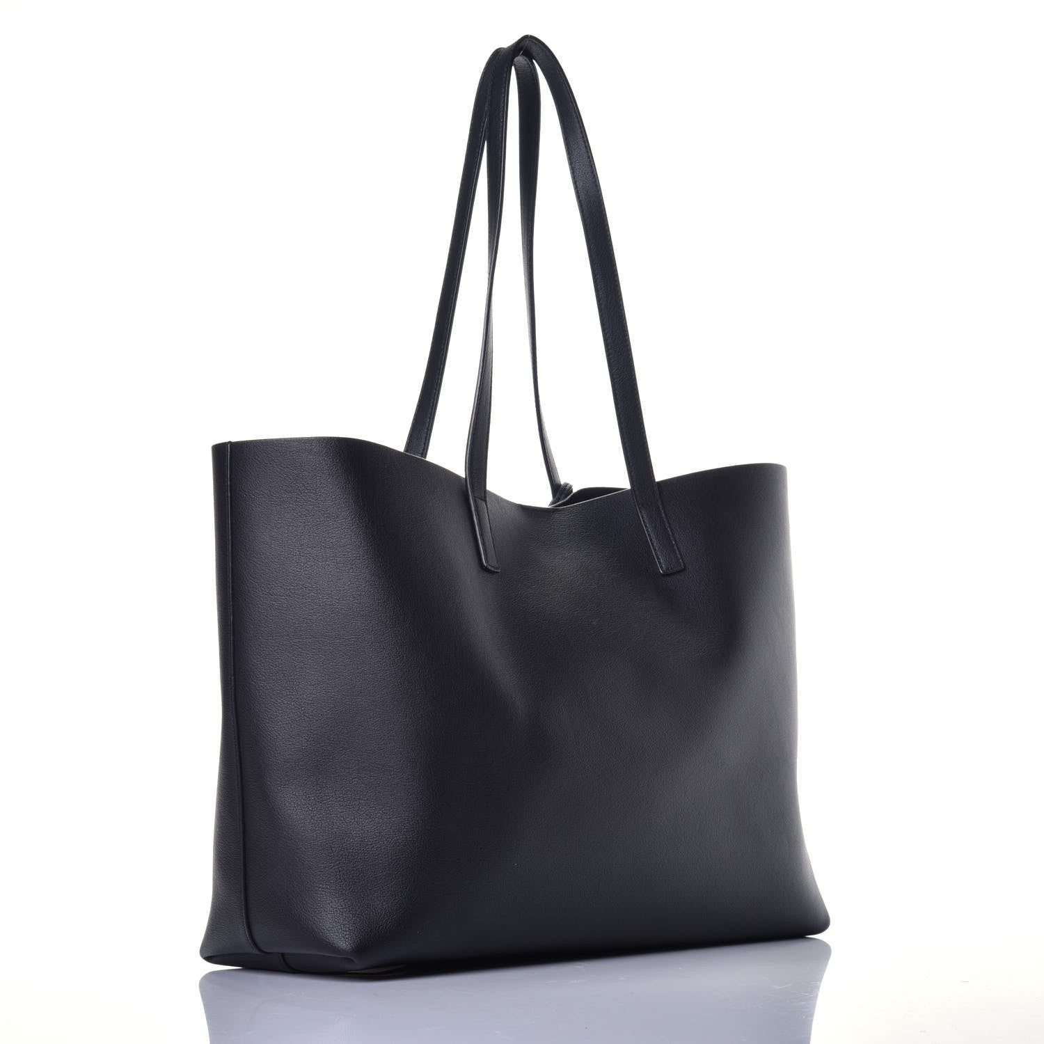 Saint Laurent Calfskin Large Shopping Tote Black 3 of 9