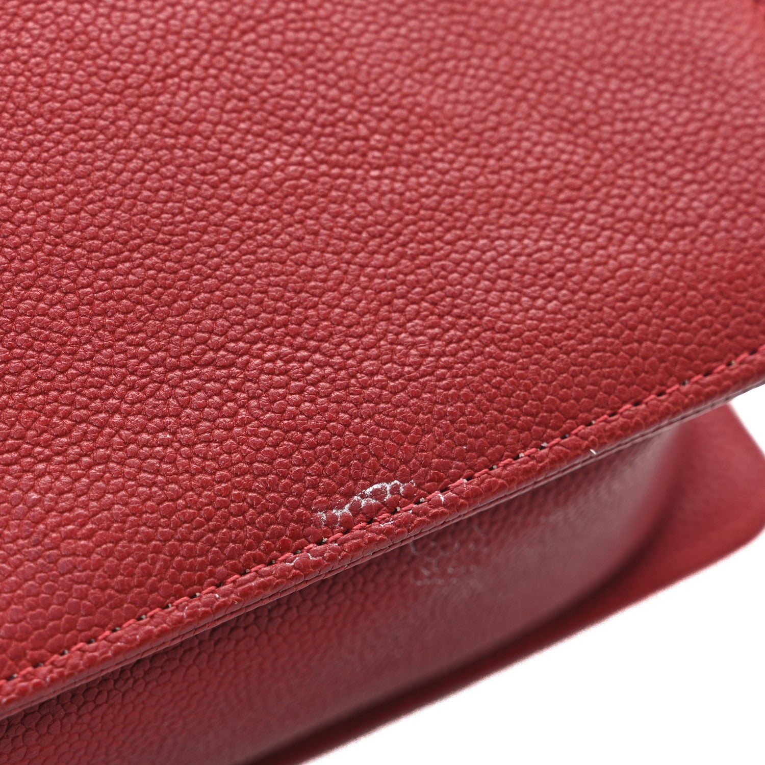 Chanel Caviar Quilted Medium Boy Flap Red 11 of 12