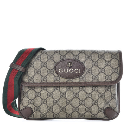 Gucci GG Supreme Monogram Neo Vintage Web Belt Bag Brown 1 of 15