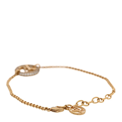 Louis Vuitton Metal Crystal Louise By Night Bracelet Gold 3 of 5
