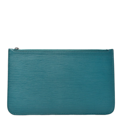 Louis Vuitton Epi Neverfull Pochette MM GM Cyan 1 of 6
