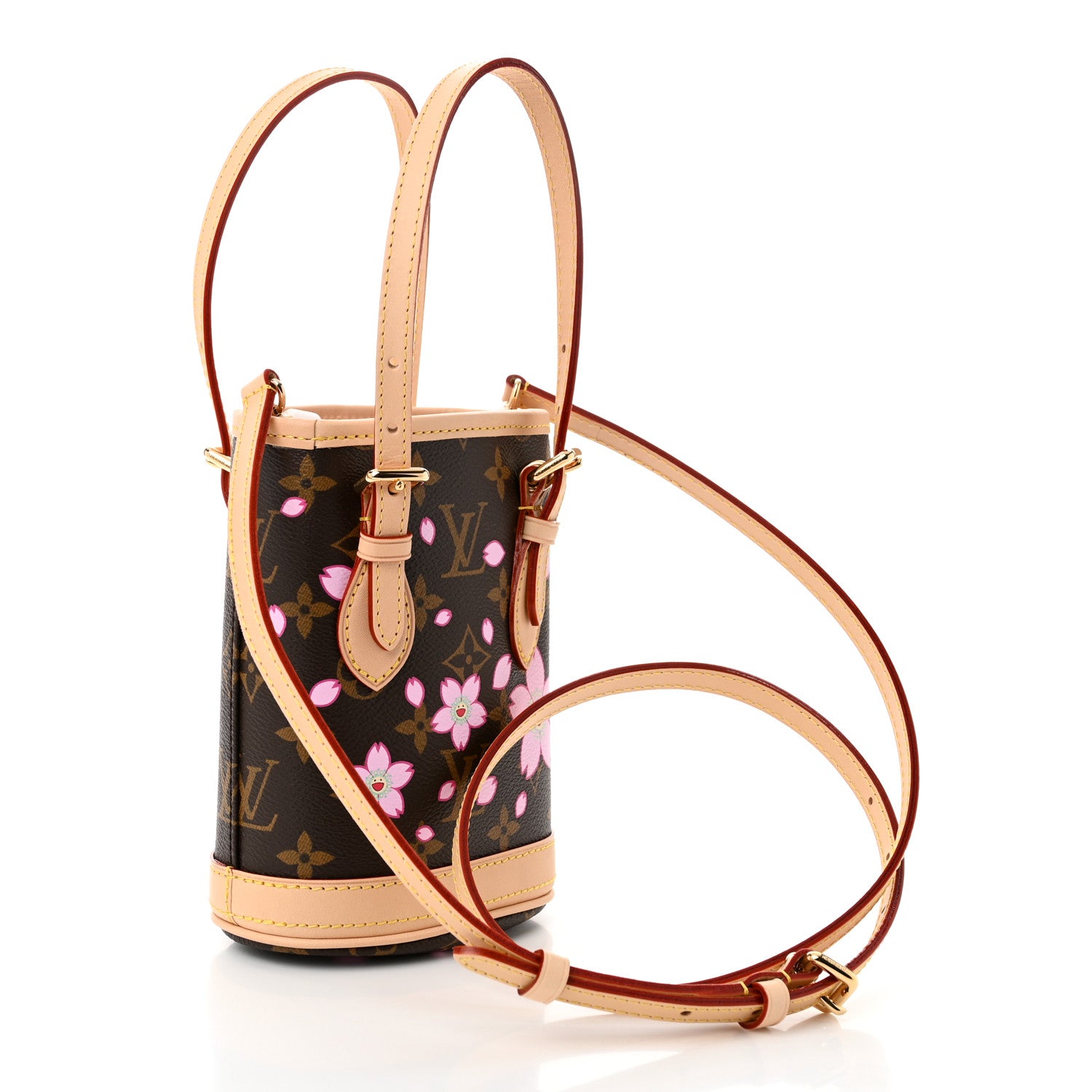 Louis Vuitton LV X TM Monogram Cherry Blossom Nano Bucket Sakura