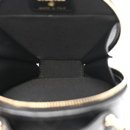 Chanel Caviar Quilted Round Handle With Care Vanity With Chain Black 6 of 12