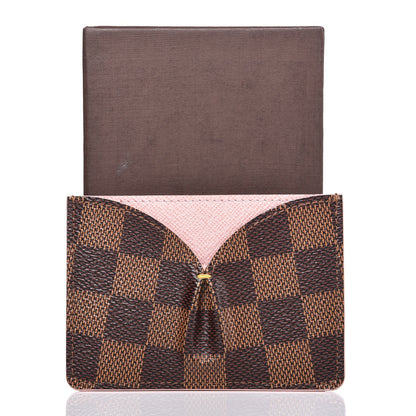 Louis Vuitton Damier Ebene Caissa Card Holder Rose Ballerine 8 of 9