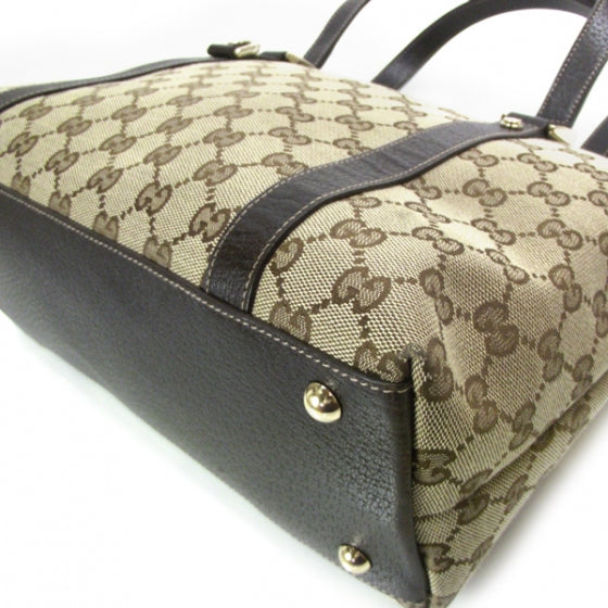 Monogram Medium Abbey Tote Brown