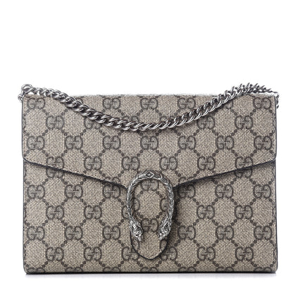 Gucci GG Supreme Monogram Mini Dionysus Chain Wallet Beige Taupe 1 of 10