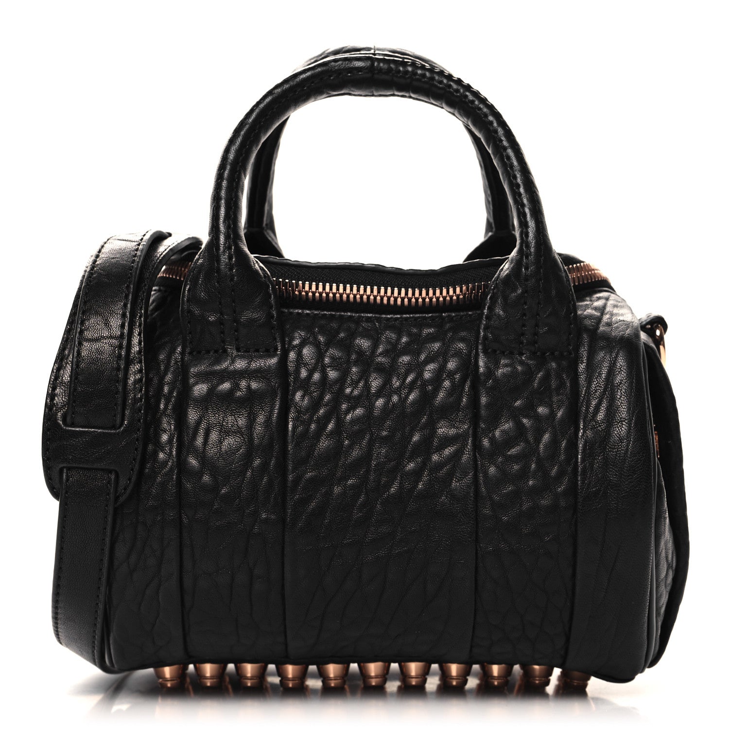 Alexander Wang Pebbled Lambskin Mini Rockie Black Rose Gold Hardware 1 of 9