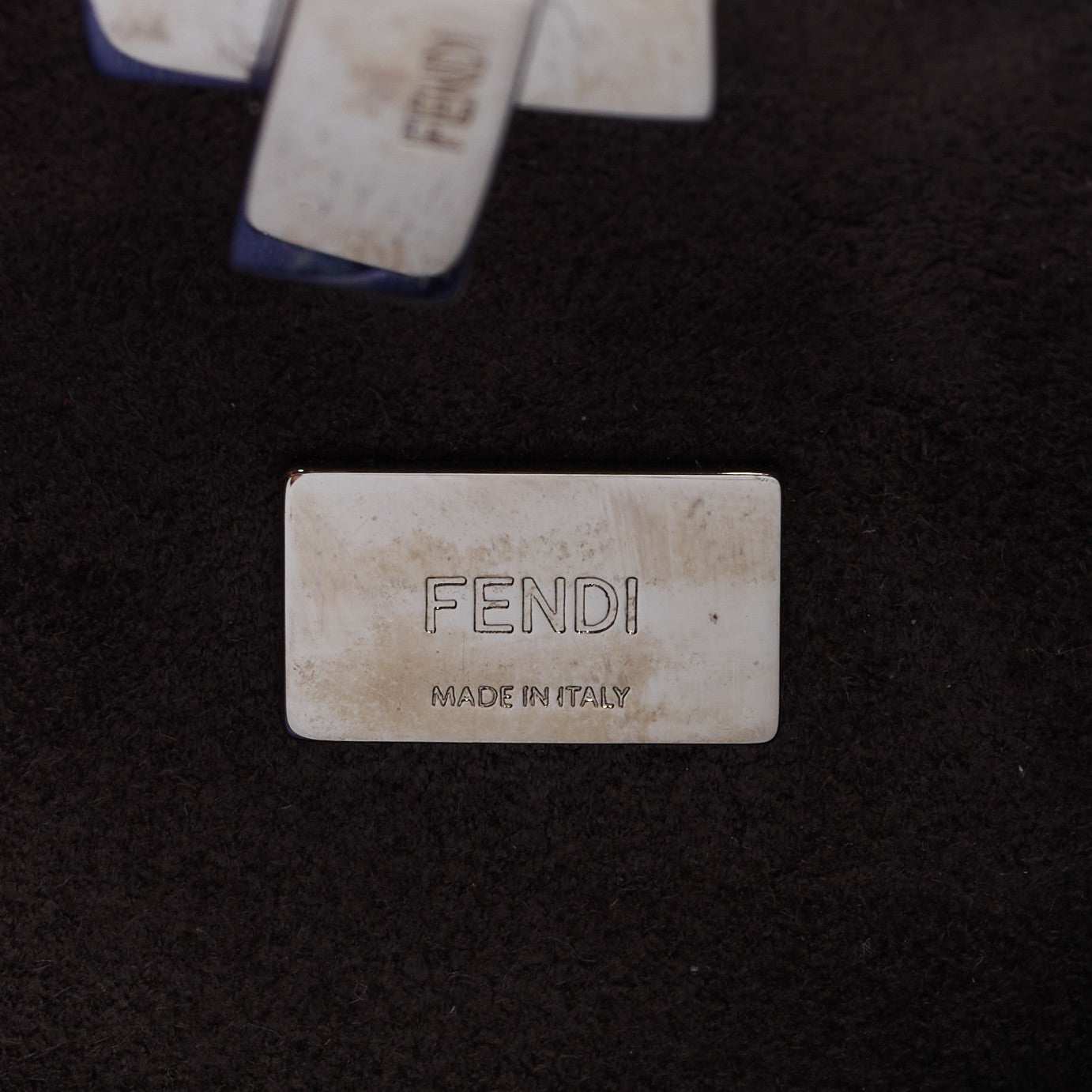 Fendi Shiny Nappa Micro Peekaboo Iconic Satchel Viola Cassis 4 of 7